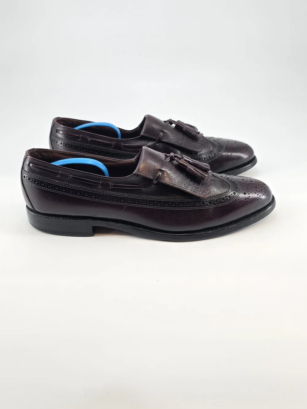 Allen Edmonds Burgundy Tassel Kiltie Brogue Loafers 10 A Arlington